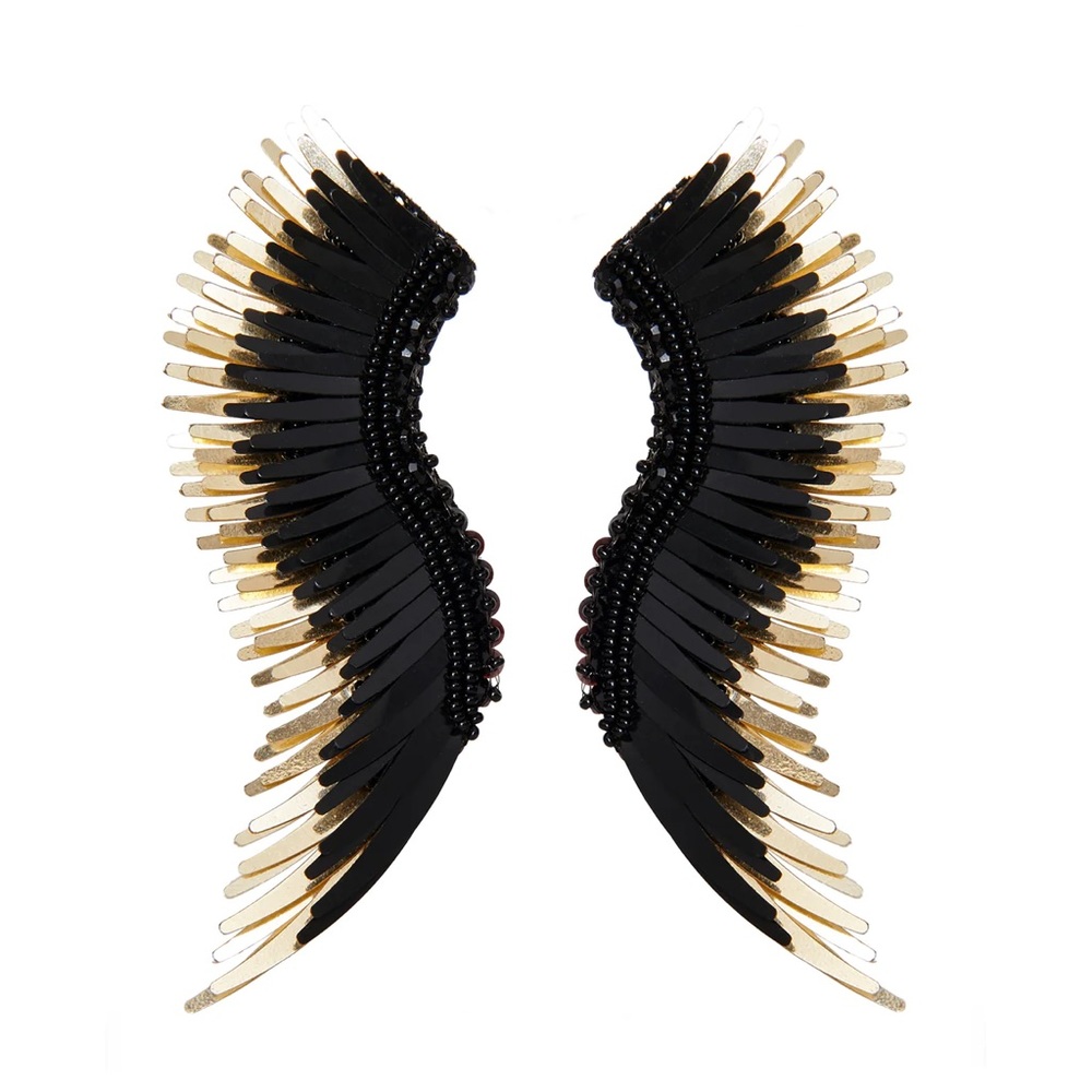 Mignonne Gavigan Madeline Earrings Black/Gold